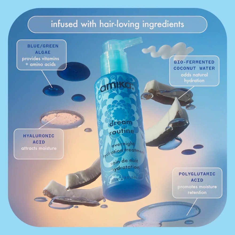 New Amika Dream Routine Overnight Hydrating Hair Mask - Picture 3 of 7
